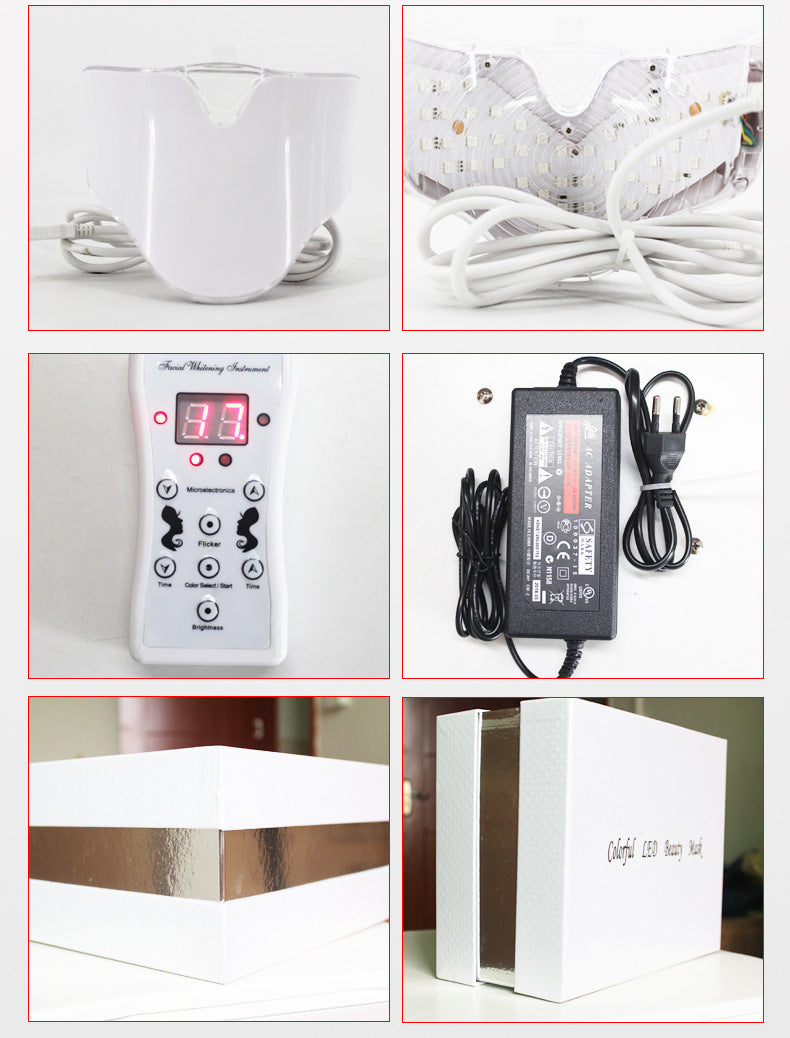 "7 Color LED Light Therapy Face Mask – Skin Rejuvenation & Anti-Aging"