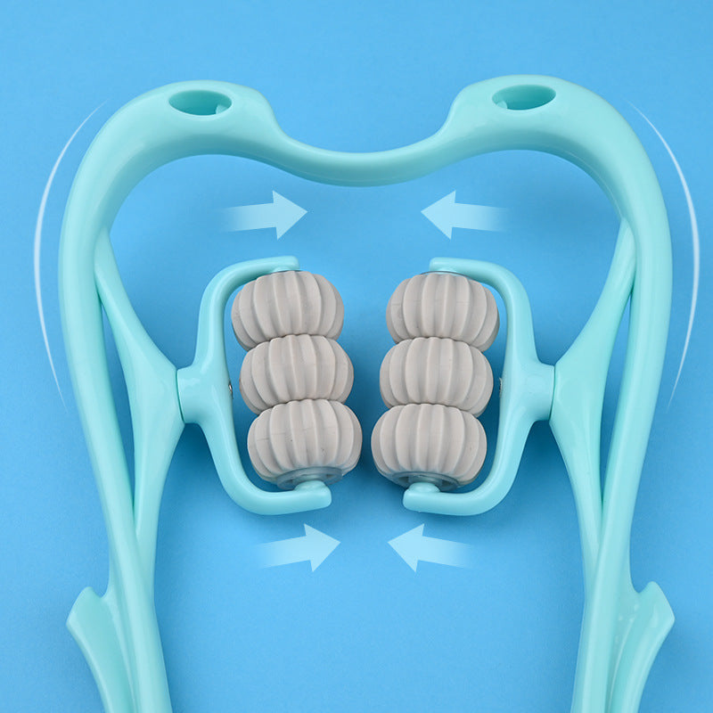 “Multifunctional Neck and Shoulder Massager Roller – Pain Relief Tool”